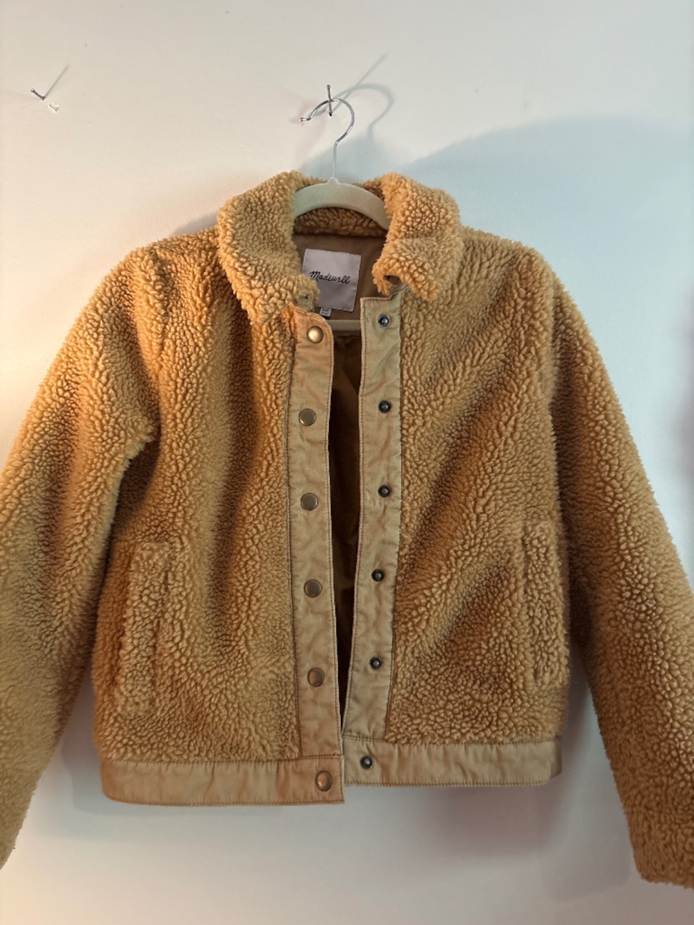 Madewell xxs teddy Portland Sherpa button up jacket